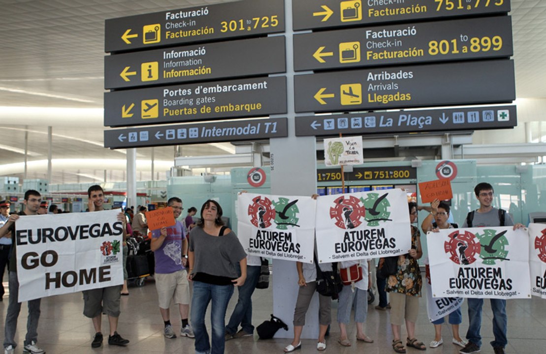Protestas en Barcelona contra el Eurovegas
