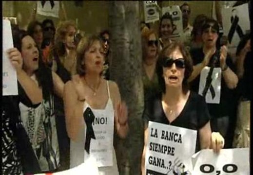 Protesta contra Dívar de los funcionarios de Justicia