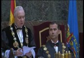 Caras serias en la celebración el bicentenario del Tribunal Supremo