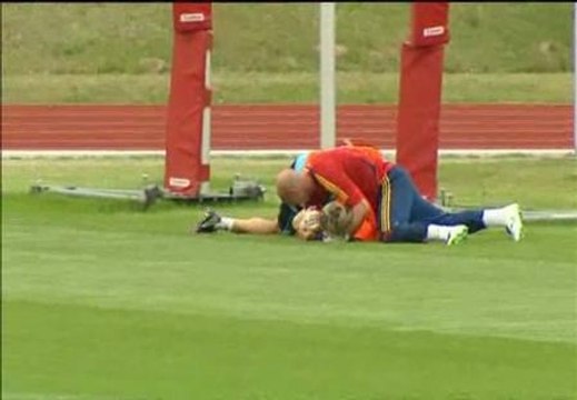 La Roja entrena con ganas antes de verse las caras con los croatas
