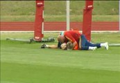 La Roja entrena con ganas antes de verse las caras con los croatas