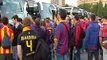 Los aficionados del Barça parten hacia Madrid