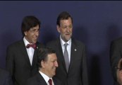 Los líderes europeos posan para la tradicional foto de familia