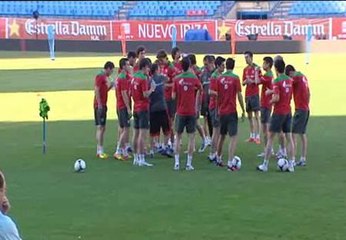 El Athletic se ejercita en el Calderón