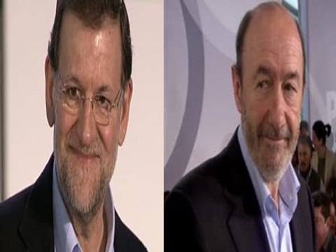 Rajoy pide el cambio y Rubalcaba un esfuerzo más