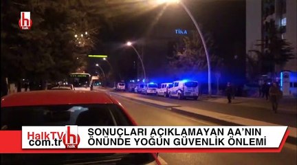 AA'nın önünde TOMA'lı önlem! Bu görüntüler az önce çekildi..