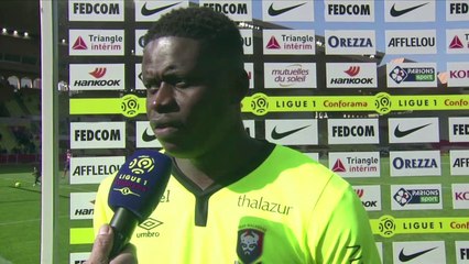 Réaction de Brice Samba après AS Monaco / SMCaen