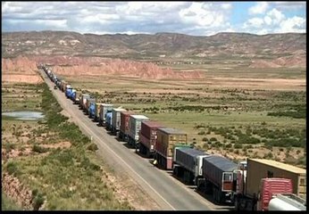 Bolivia y Chile incomunicados por una protesta