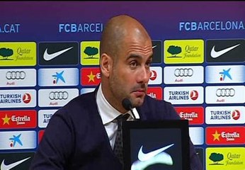 Guardiola: "Los equipos de este nivel, tienen la justa presión"