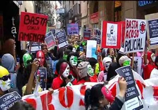 Las prostitutas se manifiestan en Barcelona