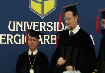 Rajoy, honoris causa por la Universidad Sergio Arboleda de Bogotá