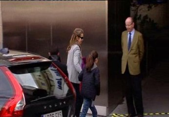 La infanta Elena visita a su padre