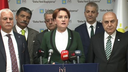 Akşener: 'İstanbul'u en başından itibaren Sayın İmamoğlu'nun kazanacağını söylemiştim hala aynı fikirdeyim' - ANKARA