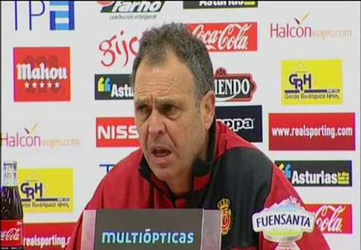 Caparrós: El Sporting es muy cariñoso en primera