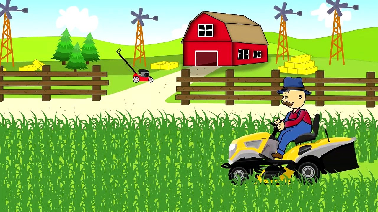 ☻ Lawn Mower | Farmer | Fairy Tales | Agriculteur De L'Herbe De Tonte € Un Conte De Tondeuse À Gazon ☻