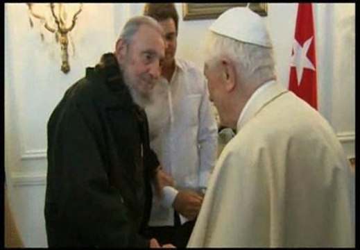 'Tête à tête' entre Benedicto XVI y Fidel Castro