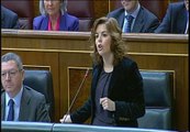 Sáenz de Santamaría acusa a PSOE de utilizar el diálogo social como eslogan