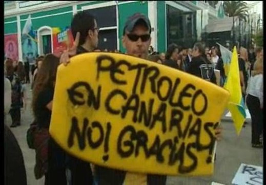 Marchas contra las prospecciones petrolíferas en Gran Canaria