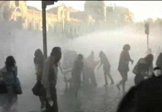 Batalla campal en Chile entre manifestantes y policías