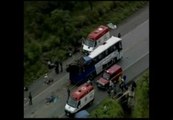 Dramático accidente en una carretera de Brasil