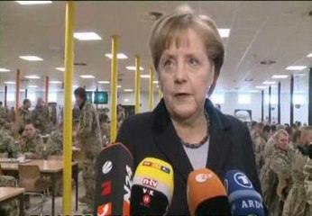 Merkel dice que la retirada de Afganistán podría ser en 2014