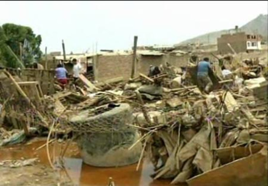 Más de 20.000 personas afectadas por el temporal de lluvias en Perú