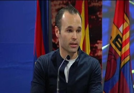 Iniesta: Mi deseo es que esté con nosotros muchos tiempo