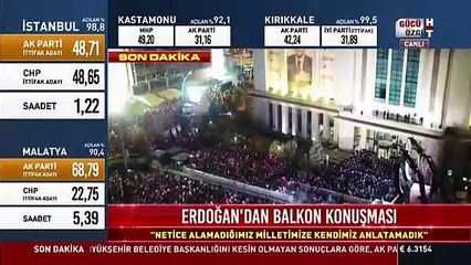 Saray, Erdoğan'ın 'Kaybettik' açıklamasını reddetti... İşte kanıt video