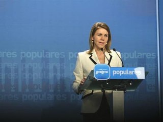 Cospedal reprocha a Rubalcaba que sea un "convocante"