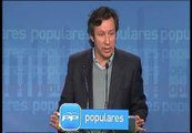 Carlos Floriano dice que las protestas en la calle responden a una estrategia del PSOE