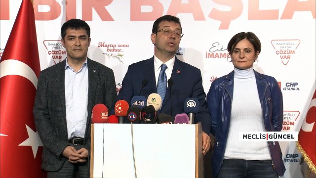 Ekrem İmamoğlu ''İstanbul'u kazandık, hayırlı olsun'' dedi / 31 Mart 2019