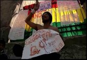 Protestas de minusválidos  en La Paz
