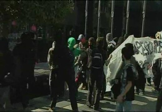 Violentos incidentes en el centro de Barcelona