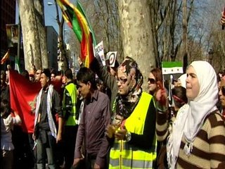 Manifestación contra la Constitución de Al Assad