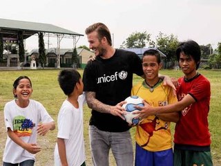 David Beckham contra el hambre en África