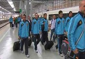 La selección llega a Málaga para enfrentarse en un amistoso con Venezuela