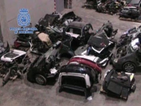 Interceptado contenedor coches robados en Valencia