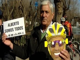 Download Video: Marcha ciclista en Pinto en apoyo a Contador