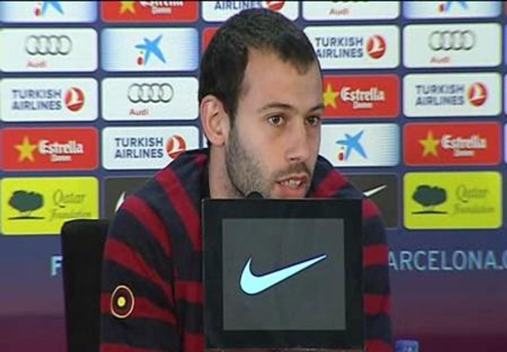 Mascherano: "Vamos a pelear la Liga hasta el final"