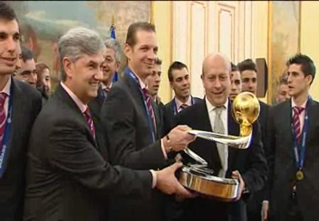 El ministro de Deporte recibe a los campeones de Europa de Fútbol Sala