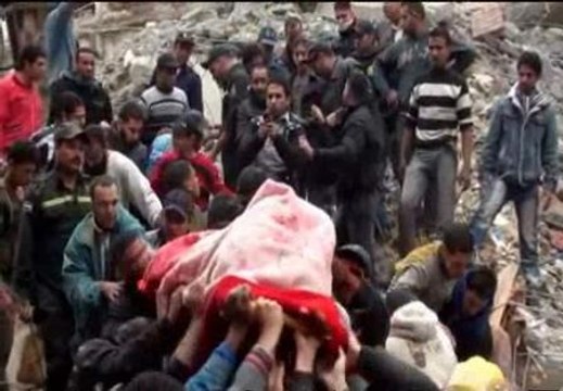 Buscando entre los escombros