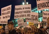 Los partidarios de Garzón salen a la calle para mostrar sua poyo al juez inhabilitado