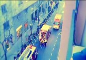 Ocho heridos en la explosión de una tienda