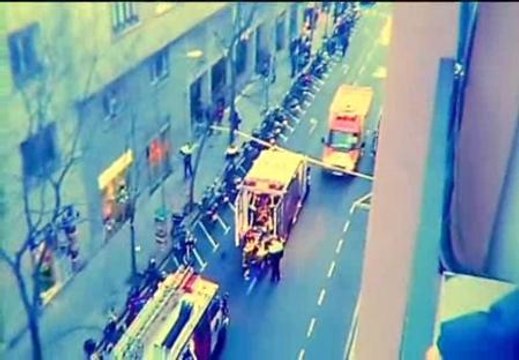 Ocho heridos en la explosión de una tienda