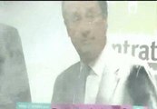 Rocían con harina al candidato socialista a la presidencia de Francia