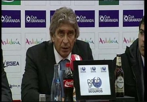 Manuel Pellegrini achaca a la falta de concentración la derrota en Granada