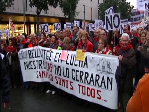 Manifestación en Barcelona contra los recortes