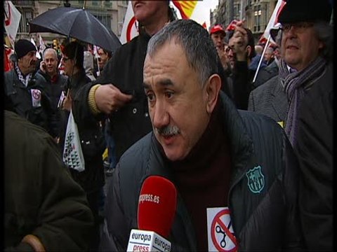 Manifestación contra los recortes en Barcelona