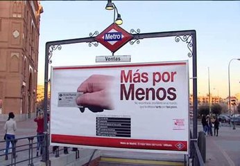 Ciudadanos anónimos dejan en evidencia la &#039;engañosa&#039; campaña publicitaria del metro de Madrid