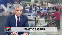 Large stores in Korea banned from distributing single-use plastic bags